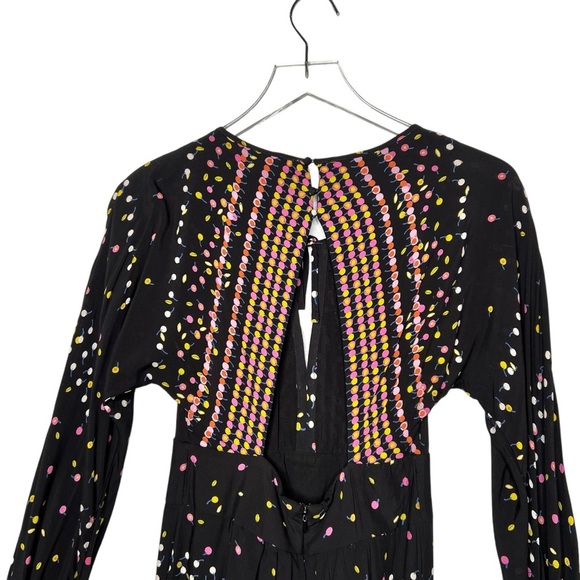 Free People Coryn A line Pleated Twee Holiday Women’s Mini Dress Sz 2 - Picture 10 of 12